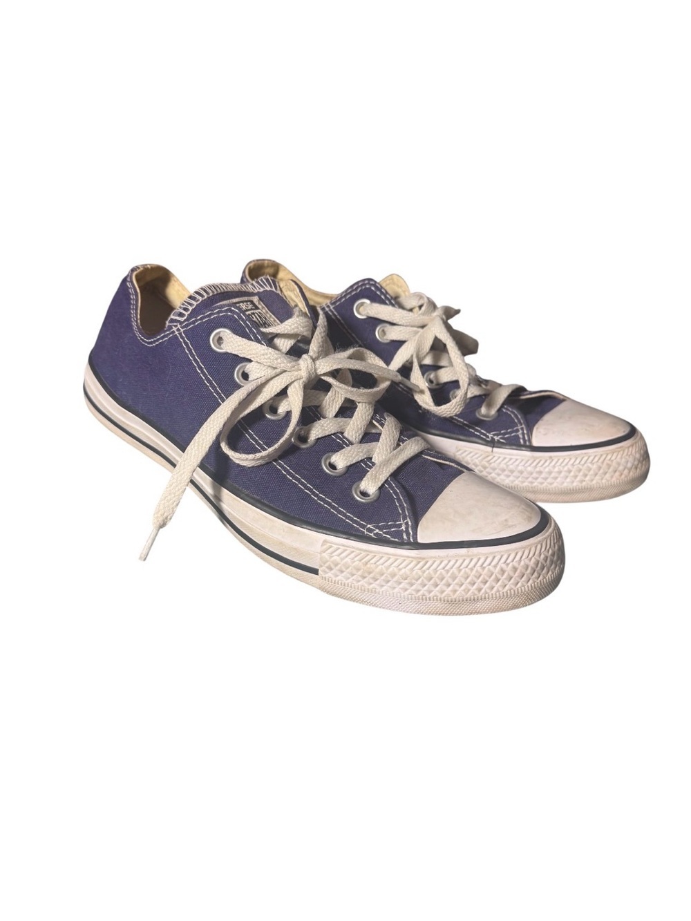Converse Navy Canvas Low-Top Sneakers - Classic Lace-Up
